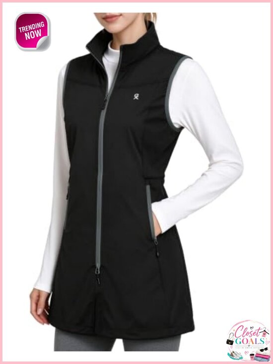 Jackets & Blazers - Lightweight Softshell Windproof Water-Resistant Vest
